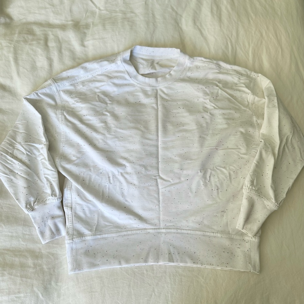Lululemon Athletica White Crewneck Sweater